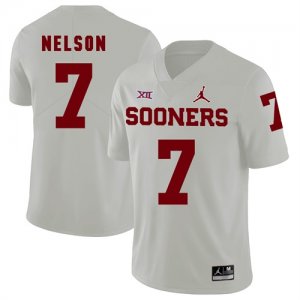 Oklahoma Sooners #7 Corey Nelson White College Football Jersey