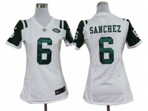 Nike Women New York Jets #6 Mark Sanchez White Jerseys