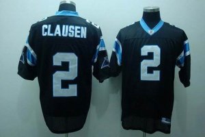 nfl carolina panthers #2 clausen black