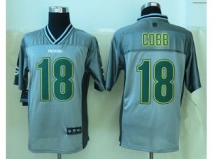 Nike Green Bay Packers #18 Cobb Grey Jerseys(Vapor Elite)