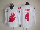 NHL Team Canada Olympic #4 Orr white jerseys