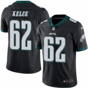 Mens Nike Philadelphia Eagles #62 Jason Kelce Limited Black Rush NFL Jersey