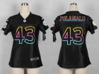 Nike women Pittsburgh Steelers #43 Polamalu black jerseys[nike fashion]