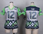 2015 Super Bowl XLIX Women Nike Seattle Seahawks #12 fan jerseys(Style Noble Fashion)
