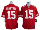 Nike nfl san francisco 49ers #15 crabtree red Game Jerseys