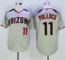 Arizona Diamondbacks #11 A. J. Pollock Gray Brick New Cool Base Stitched Baseball Jersey