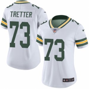Women\'s Nike Green Bay Packers #73 JC Tretter Limited White Rush NFL Jersey