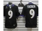 2013 Nike Super Bowl XLVII NFL Baltimore Ravens #9 Tucker Black Jerseys(Elite)