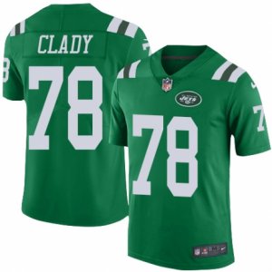 Mens Nike New York Jets #78 Ryan Clady Limited Green Rush NFL Jersey