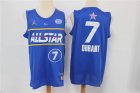 Nets #7 Kevin Durant Blue 2021 NBA All-Star Jordan Brand Swingman Jersey