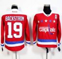 Washington Capitals #19 Nicklas Backstrom Red Alternate Stitched NHL Jersey