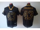 Nike NFL pittsburgh steelers #43 Troy Polamalu black jerseys[Elite lights out]