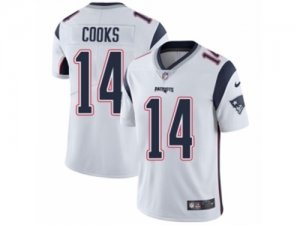 Mens Nike New England Patriots #14 Brandin Cooks Vapor Untouchable Limited White NFL Jersey