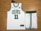 Celtics #11 Kyrie Irving White Nike Swingman Jersey(With Shorts)