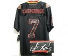 Nike jerseys san francisco 49ers #7 colin kaepernick black[Elite lights out signature]