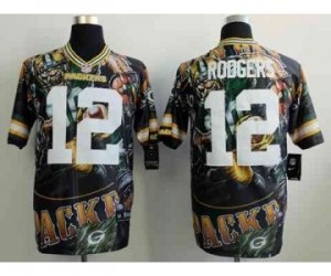 Nike green bay packers #12 aaron rodgers camo jerseys[Elite Fanatical version]