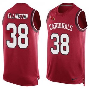 Nike Arizona Cardinals #38 Andre Ellington Red Team Color Men\'s Stitched NFL Limited Tank Top Jersey