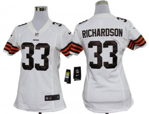 Nike WOMEN NFL Cleveland Browns #33 Trent Richardson White