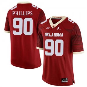 Oklahoma Sooners #90 Jordan Phillips Red 47 Game Winning Streak