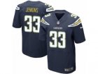 Mens Nike Los Angeles Chargers #33 Rayshawn Jenkins Elite Navy Blue Team Color NFL Jersey