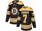 Men Adidas Boston Bruins #7 Phil Esposito Black Home Authentic Stitched NHL Jersey