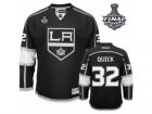 nhl jerseys los angeles kings #32 Jonathan Quick Black-white[2012 stanley cup]