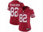 Women Nike San Francisco 49ers #82 Logan Paulsen Vapor Untouchable Limited Red Team Color NFL Jersey