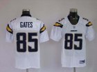 nfl san diego chargers #85 gates white