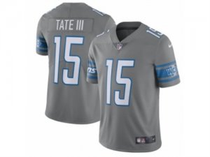 Detroit Lions #15 Golden Tate Nike Steel 2017 Color Rush Limited Jersey