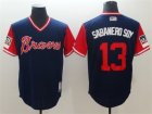 Braves #13 Ronald Acuna Jr. Sabanero Soy Navy 2018 Players Weekend