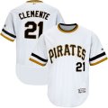 2016 Men Pittsburgh Pirates #21 Roberto Clemente Throwback White Authentic Collection Jersey