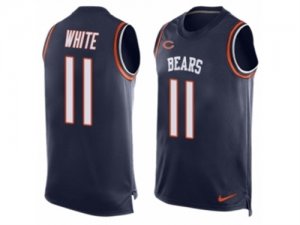 Nike Bears #11 Kevin White Navy Blue Team Color Mens Stitched NFL Limited Tank Top Jersey