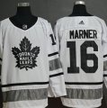 Maple Leafs #16 Mitch Marner White 2019 NHL All-Star Game