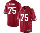 Men's Nike San Francisco 49ers #75 Alex Boone Limited Red Team Color NFL Jersey