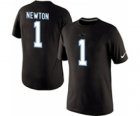 Nike Carolina Panthers 1 Cam Newton Pride Name & Number T-Shirt Black