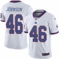 Mens Nike New York Giants #46 Will Johnson Limited White Rush NFL Jersey