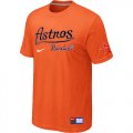 MLB Houston Astros Orange Nike Short Sleeve Practice T-Shirt