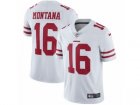 Mens Nike San Francisco 49ers #16 Joe Montana Vapor Untouchable Limited White NFL Jersey