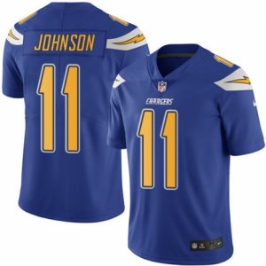 Youth Nike San Diego Chargers #11 Stevie Johnson Limited Electric Blue Rush NFL Jersey