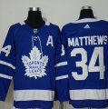 Maple Leafs #34 Auston Matthews Blue Adidas Jersey