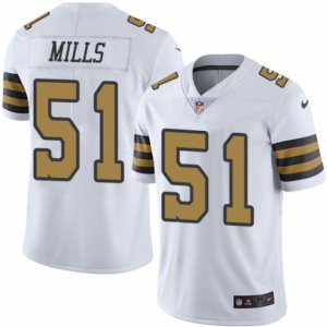 Youth Nike New Orleans Saints #51 Sam Mills Limited White Rush NFL Jersey