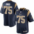Mens Nike Los Angeles Rams #75 Deacon Jones Limited Navy Blue Team Color NFL Jersey