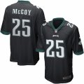 Mens Nike Philadelphia Eagles #25 LeSean McCoy Game Black Alternate NFL Jersey