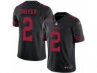 Mens Nike San Francisco 49ers #2 Brian Hoyer Limited Black Rush NFL Jersey