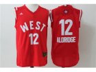 2016 NBA All Star NBA San Antonio Spurs #12 LaMarcus Aldridge Red jerseys