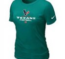 Women Houston Texans Light Green T-Shirt