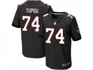 Mens Nike Atlanta Falcons #74 Tani Tupou Elite Black Alternate NFL Jersey