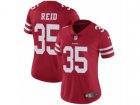 Women Nike San Francisco 49ers #35 Eric Reid Vapor Untouchable Limited Red Team Color NFL Jersey