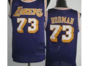 NBA Los Angeles Lakers #73 Dennis Rodman Purple(Revolution 30)