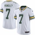 Mens Nike Green Bay Packers #7 Brett Hundley Limited White Rush NFL Jersey
